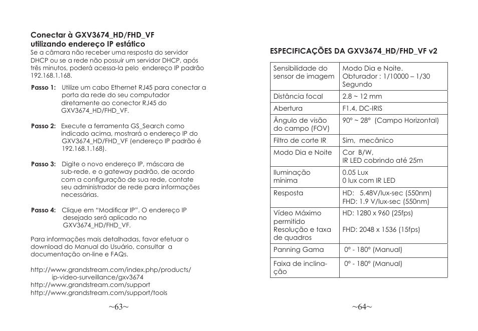 Grandstream GXV3674 v2 Quick Installation Guide User Manual | Page 34 / 38