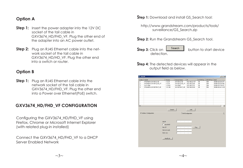 Grandstream GXV3674 v2 Quick Installation Guide User Manual | Page 4 / 38