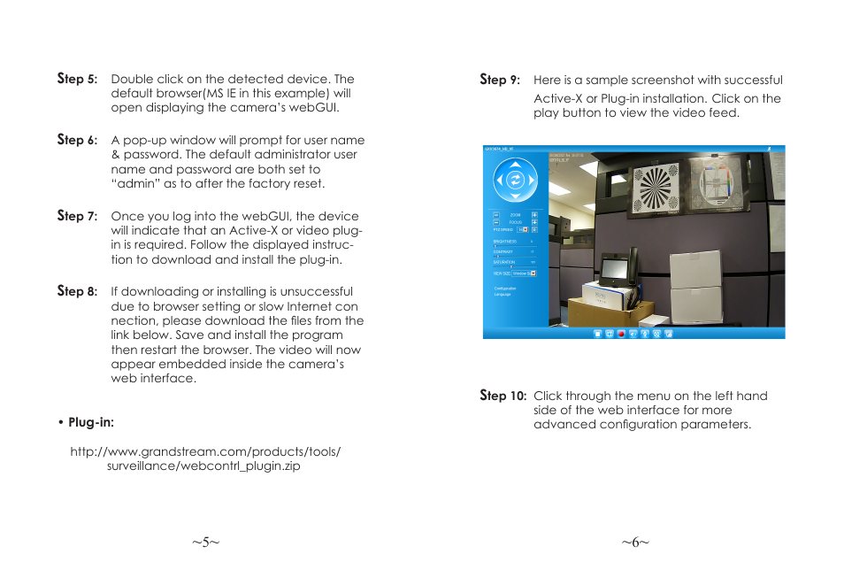 Grandstream GXV3674 v2 Quick Installation Guide User Manual | Page 5 / 38