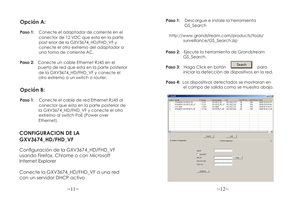 Grandstream GXV3674 v2 Quick Installation Guide User Manual | Page 8 / 38