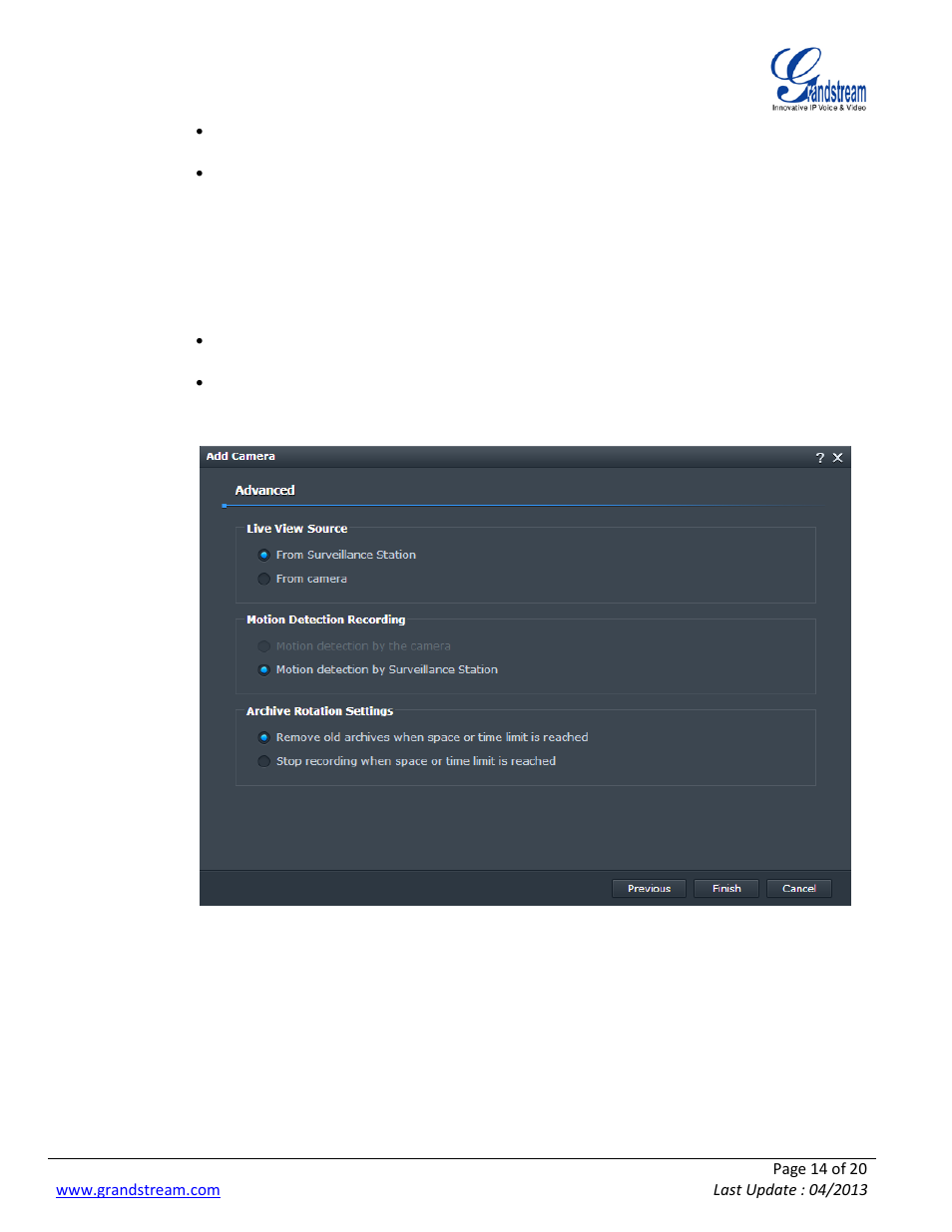 Grandstream Synology User Manual | Page 14 / 20