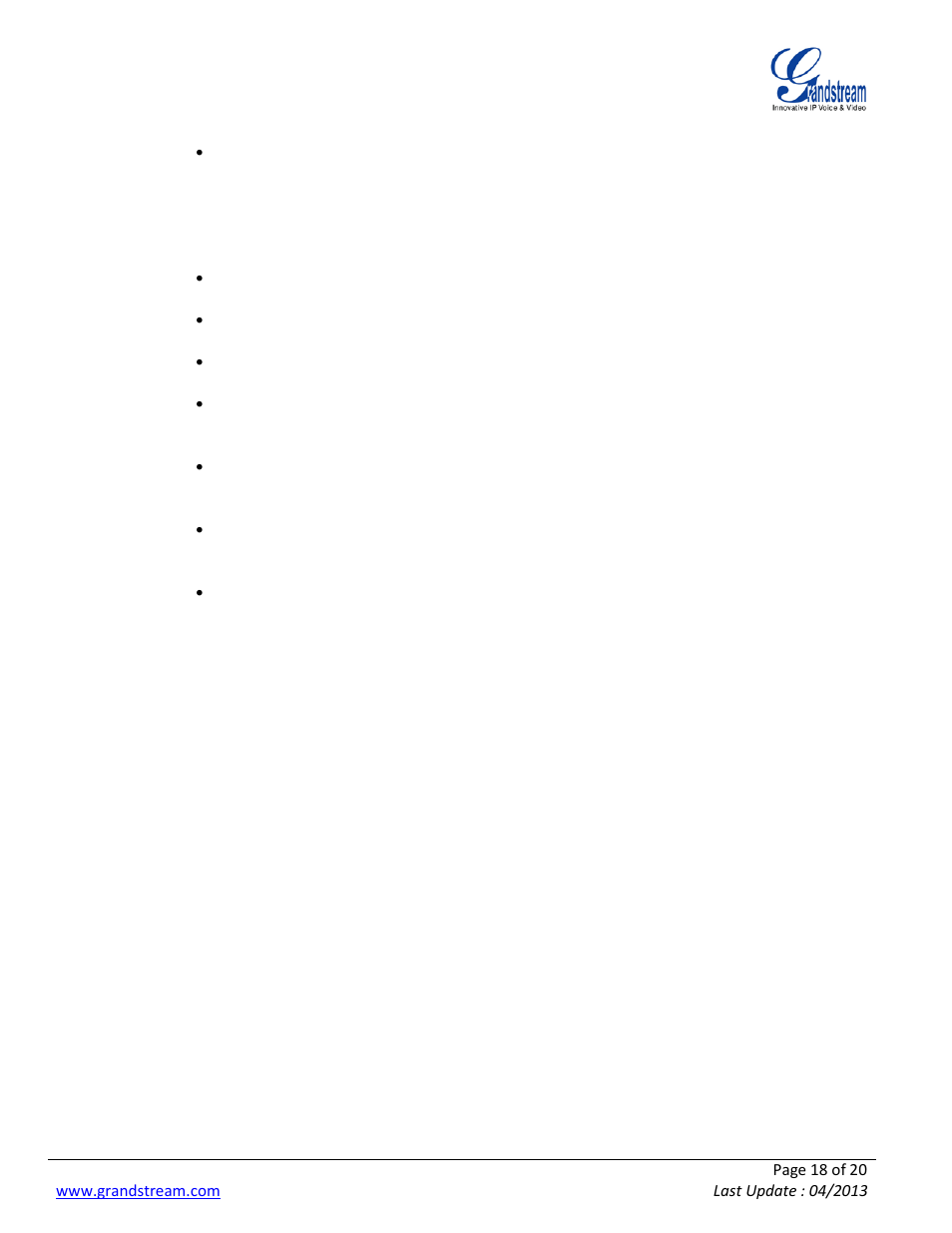 Grandstream Synology User Manual | Page 18 / 20