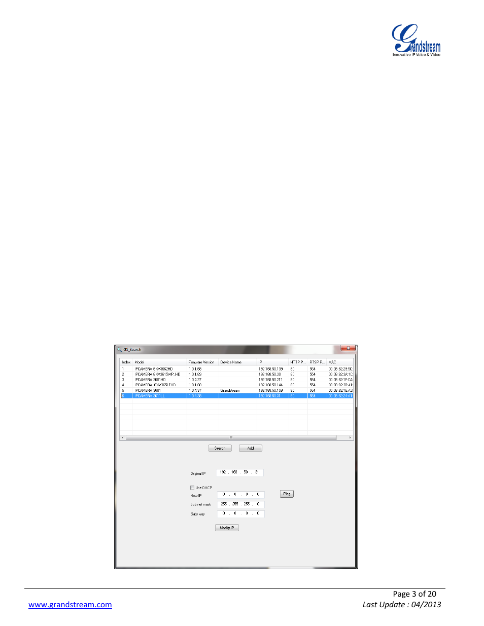 Introduction, Preparing grandstream ip cameras, Reparing | Randstream, Cameras | Grandstream Synology User Manual | Page 3 / 20