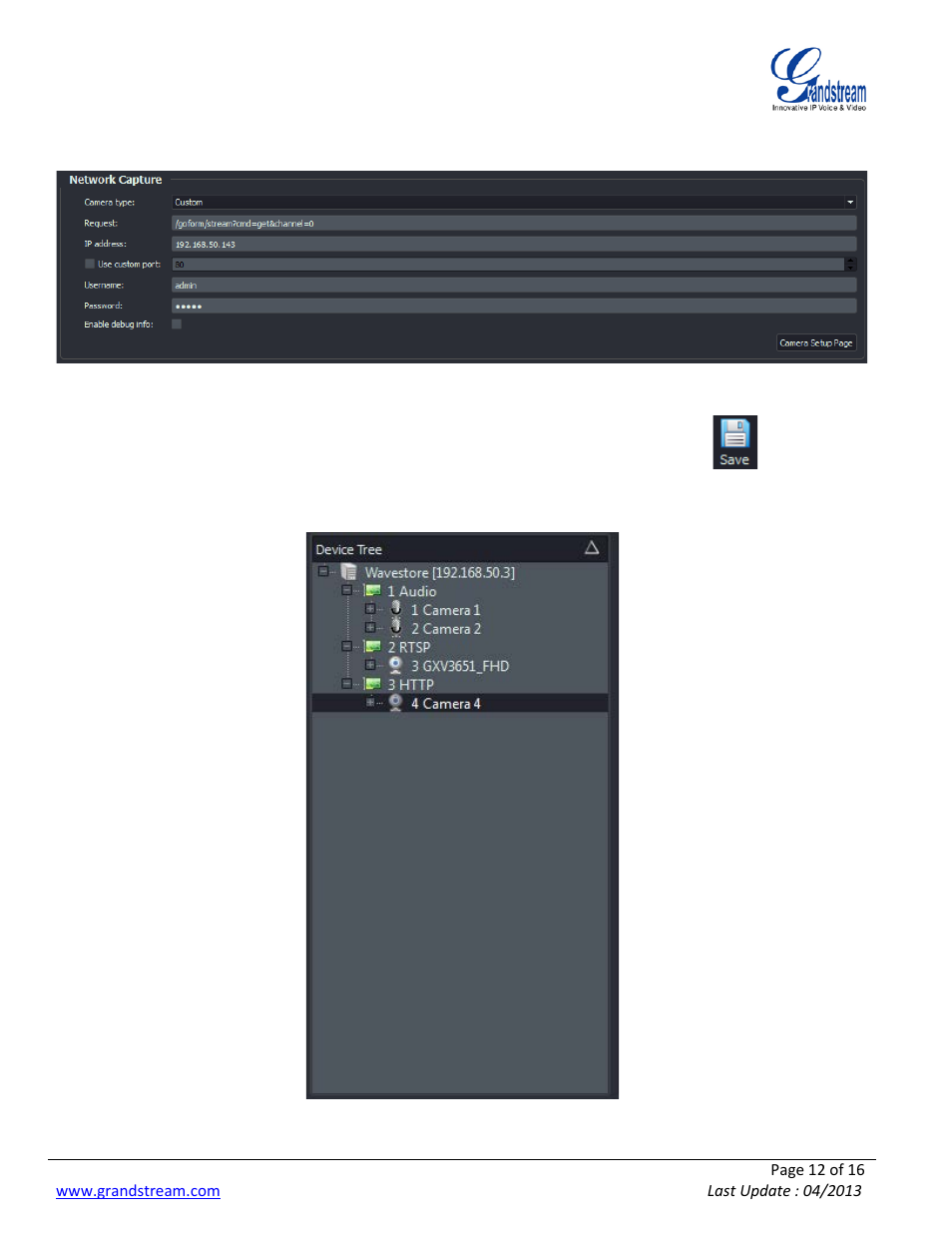 Grandstream Wavestore User Manual | Page 12 / 16