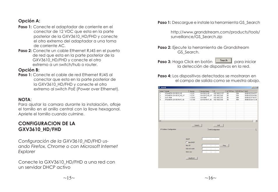 Grandstream GXV3610 v2 Series Quick Installation Guide User Manual | Page 10 / 47