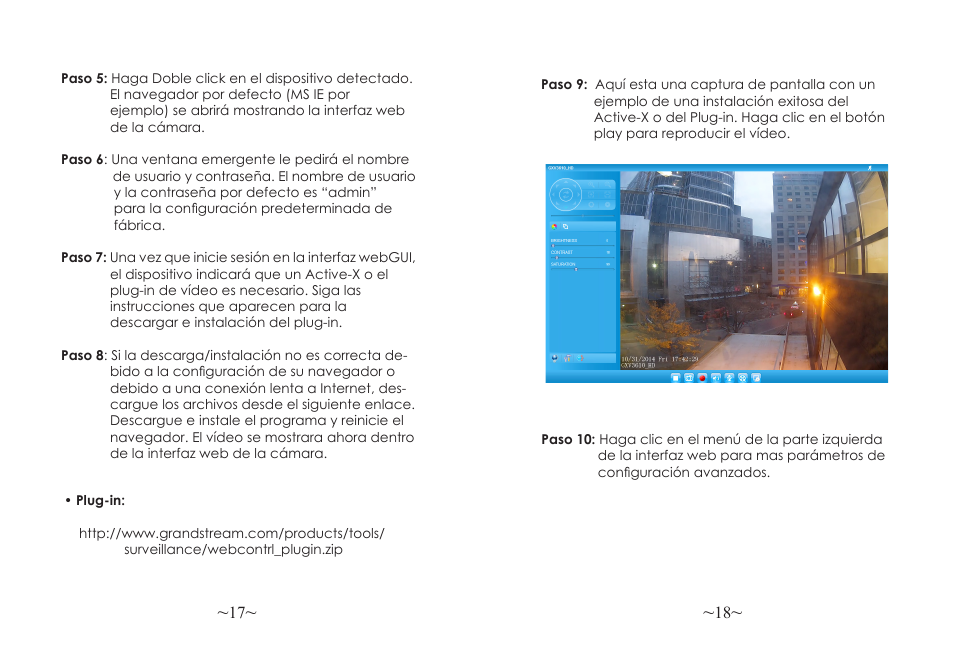 Grandstream GXV3610 v2 Series Quick Installation Guide User Manual | Page 11 / 47