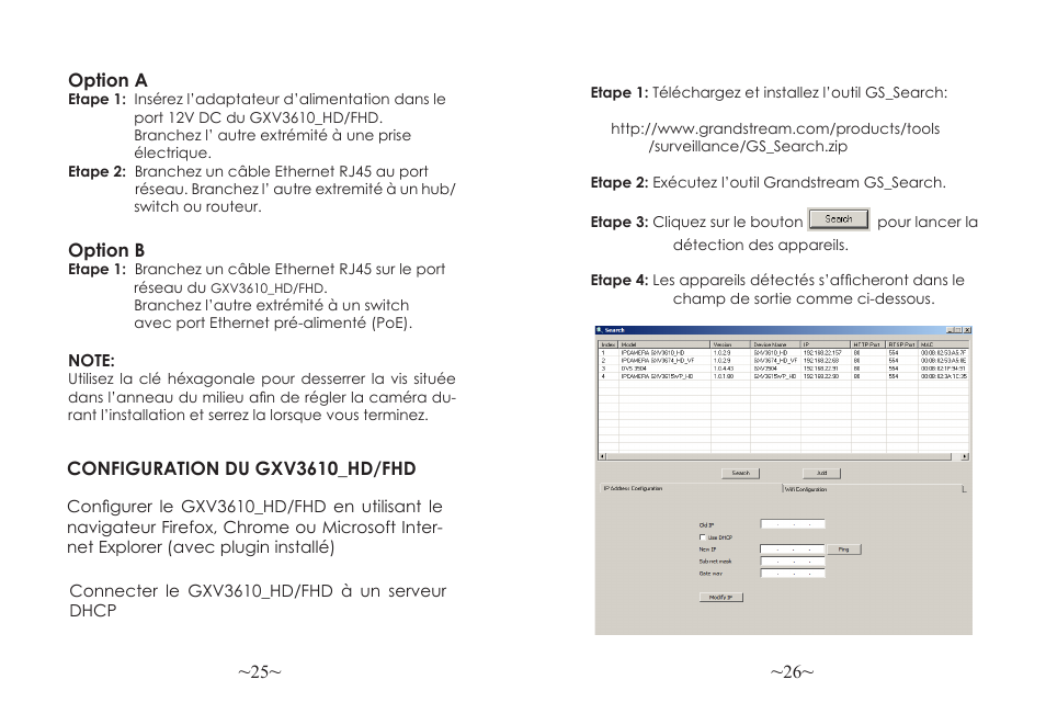 Grandstream GXV3610 v2 Series Quick Installation Guide User Manual | Page 15 / 47