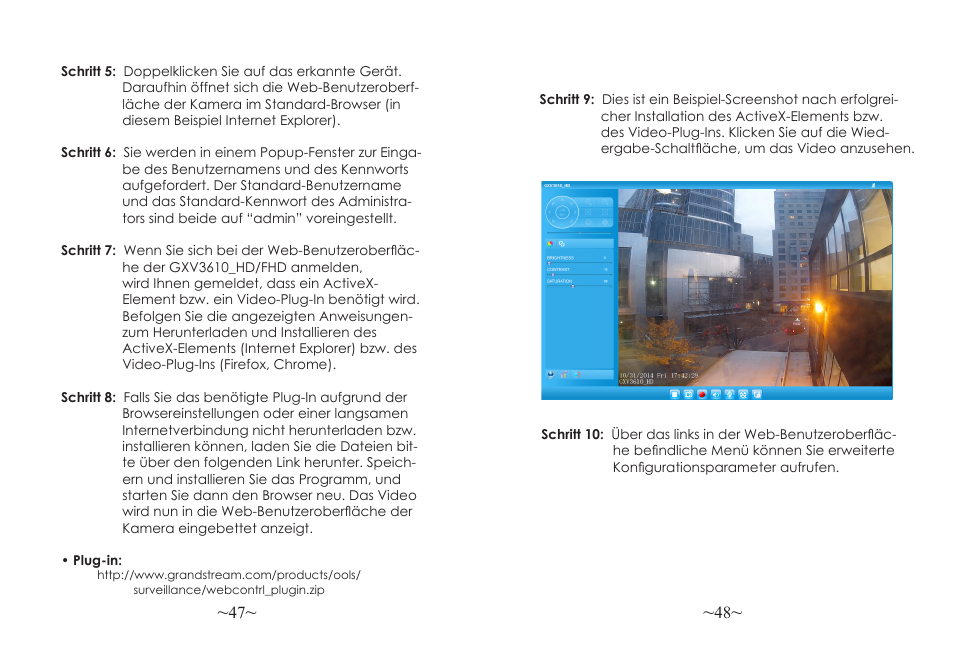 Grandstream GXV3610 v2 Series Quick Installation Guide User Manual | Page 26 / 47