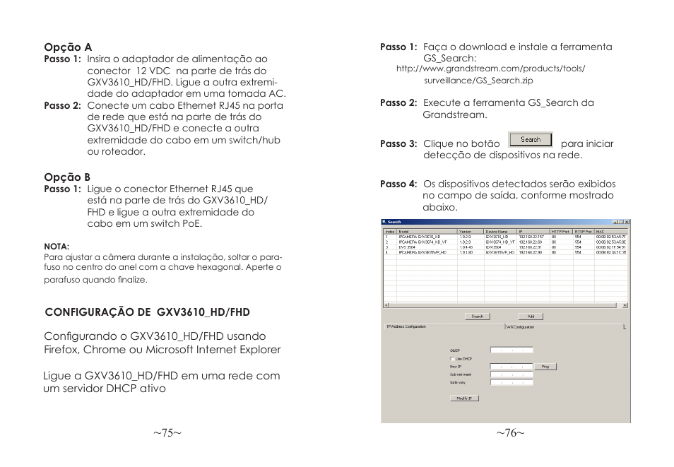 Grandstream GXV3610 v2 Series Quick Installation Guide User Manual | Page 40 / 47