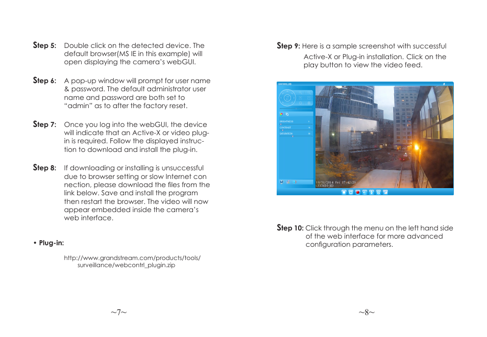 Grandstream GXV3610 v2 Series Quick Installation Guide User Manual | Page 6 / 47