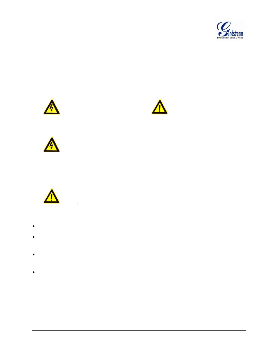 Safety compliances | Grandstream GXV3610 2 Series Mounting Installation Guide User Manual | Page 3 / 14