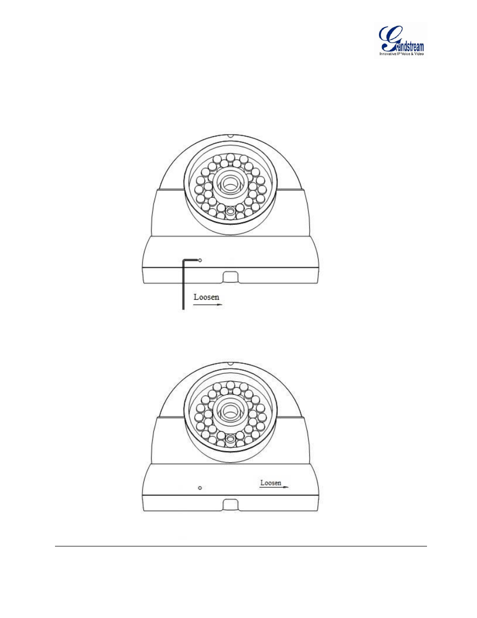 Mounting procedures | Grandstream GXV3610 2 Series Mounting Installation Guide User Manual | Page 7 / 14