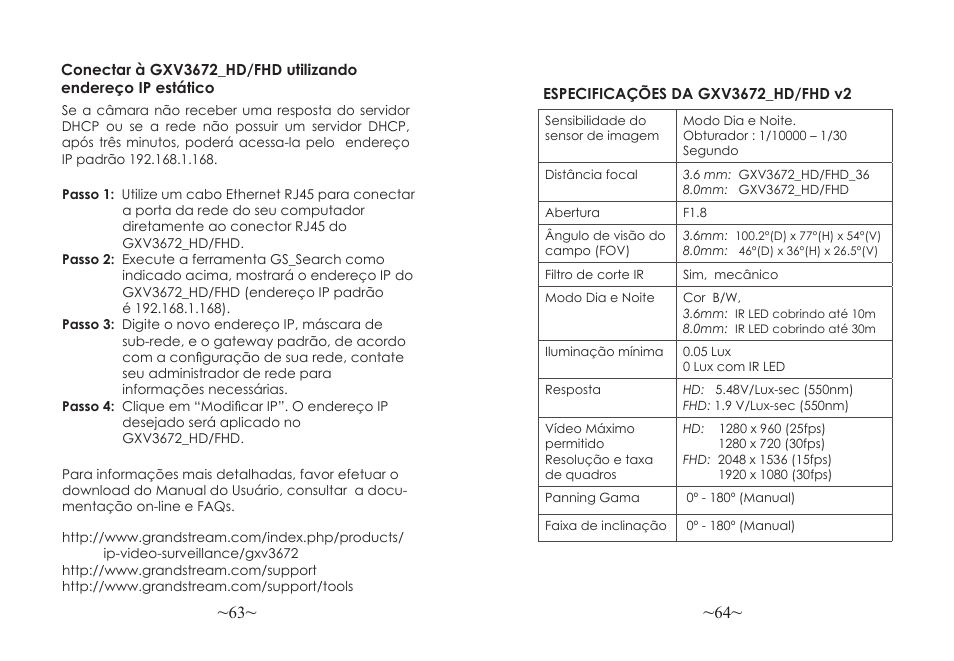 Grandstream GXV3672_HD Quick Installation Guide User Manual | Page 34 / 38