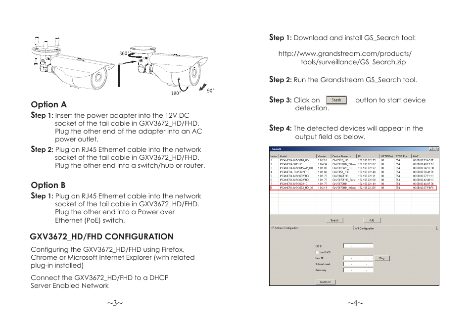 Grandstream GXV3672_HD Quick Installation Guide User Manual | Page 4 / 38