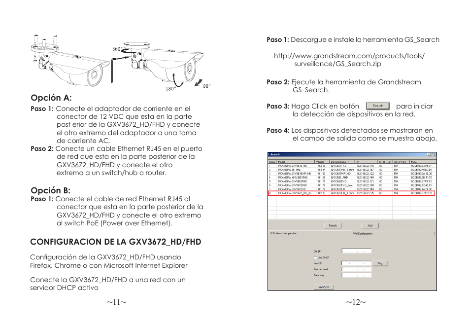 Grandstream GXV3672_HD Quick Installation Guide User Manual | Page 8 / 38