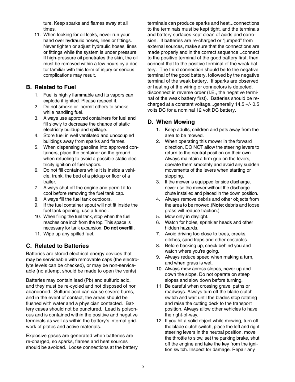Cub Cadet Zero-Turn Commercial Riding Mower Professional Turf Equipment User Manual | Page 5 / 36
