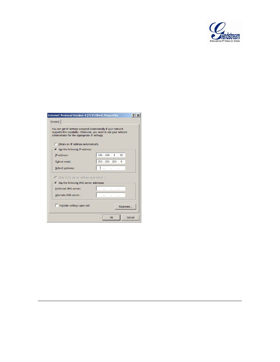 Grandstream GXV3601 Series IP Camera User Manual User Manual | Page 16 / 59