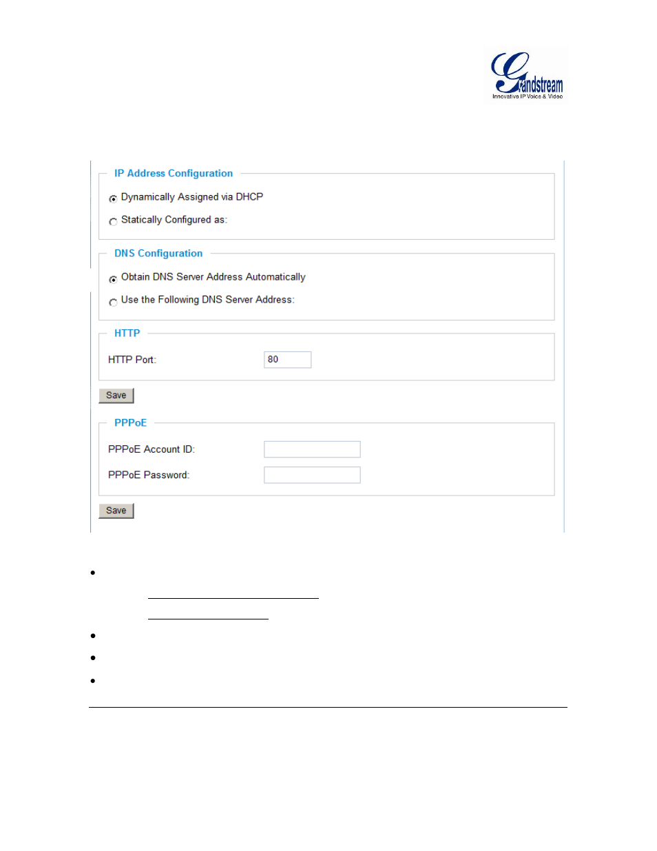 Etworking, Etting, Igure | Networking setting page, Figure 5: networking setting page | Grandstream GXV3601 Series IP Camera User Manual User Manual | Page 25 / 59