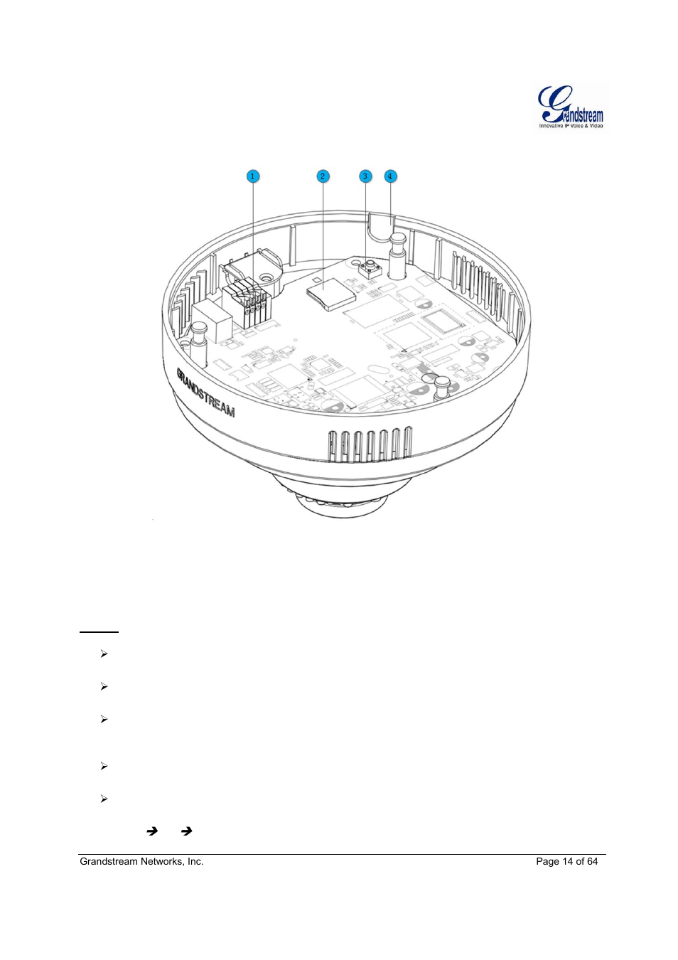 Grandstream GXV3611IR HD User Manual User Manual | Page 14 / 64