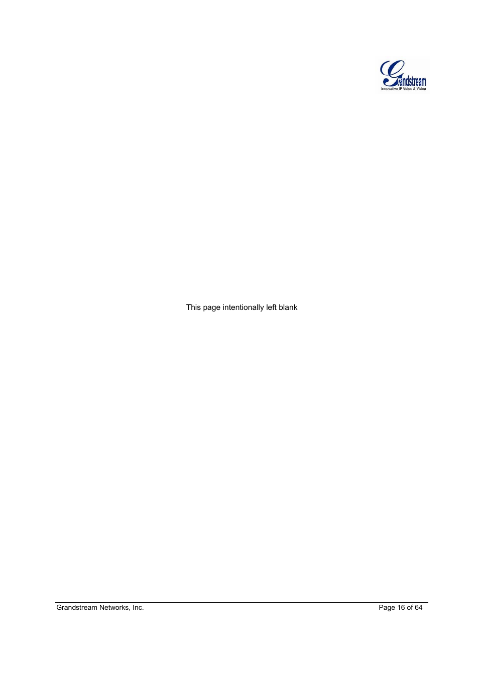 Grandstream GXV3611IR HD User Manual User Manual | Page 16 / 64