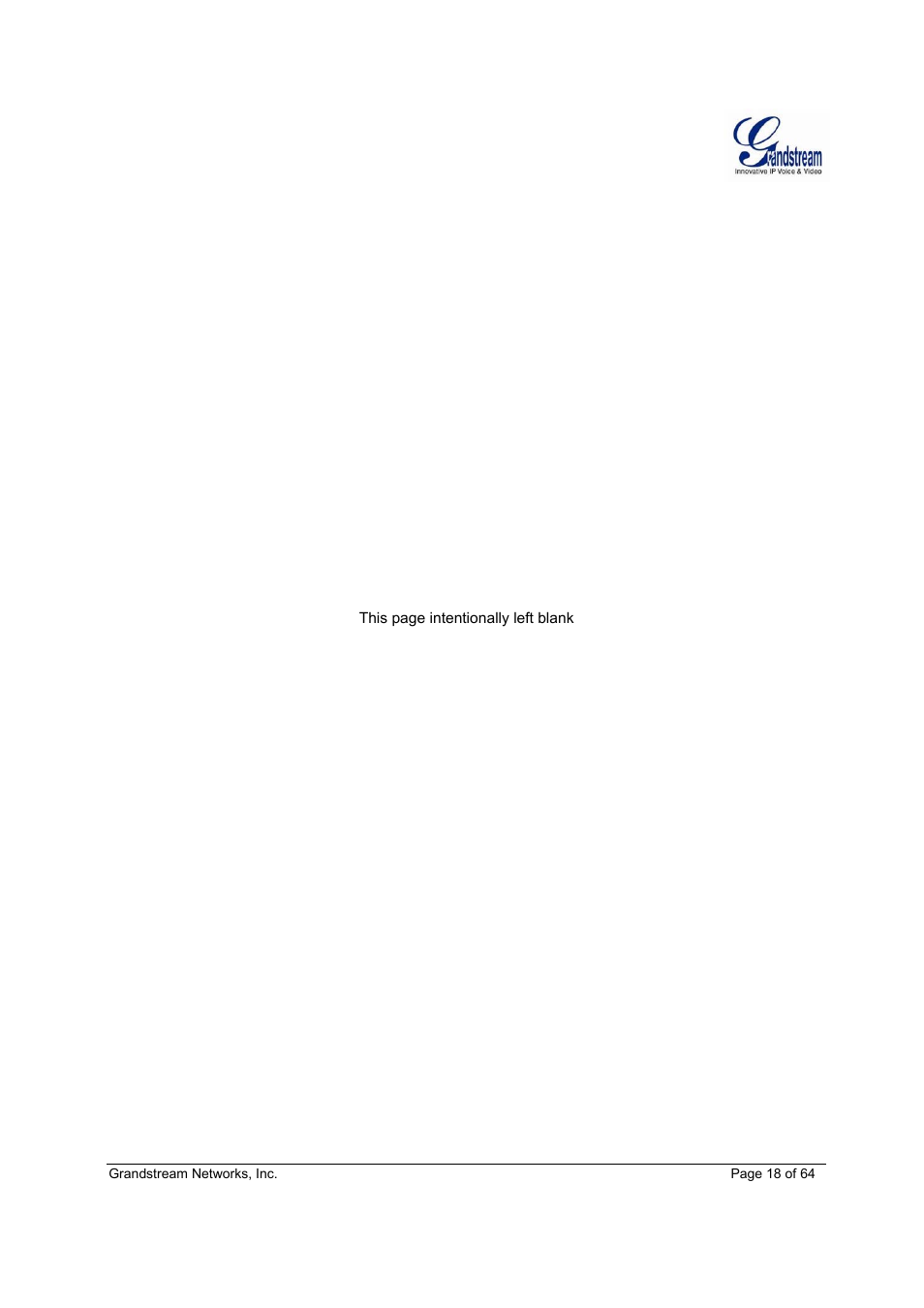Grandstream GXV3611IR HD User Manual User Manual | Page 18 / 64