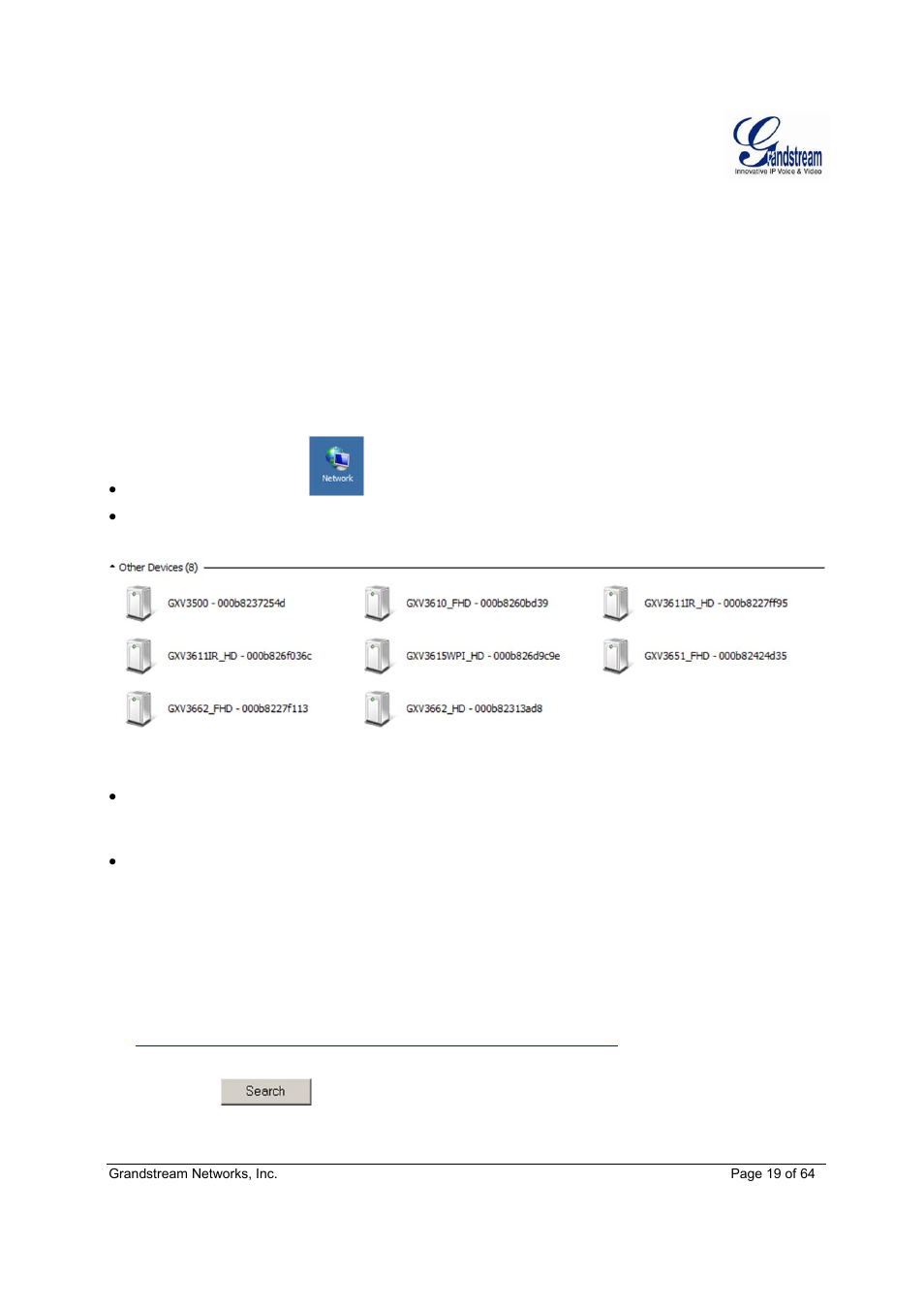 Grandstream GXV3611IR HD User Manual User Manual | Page 19 / 64