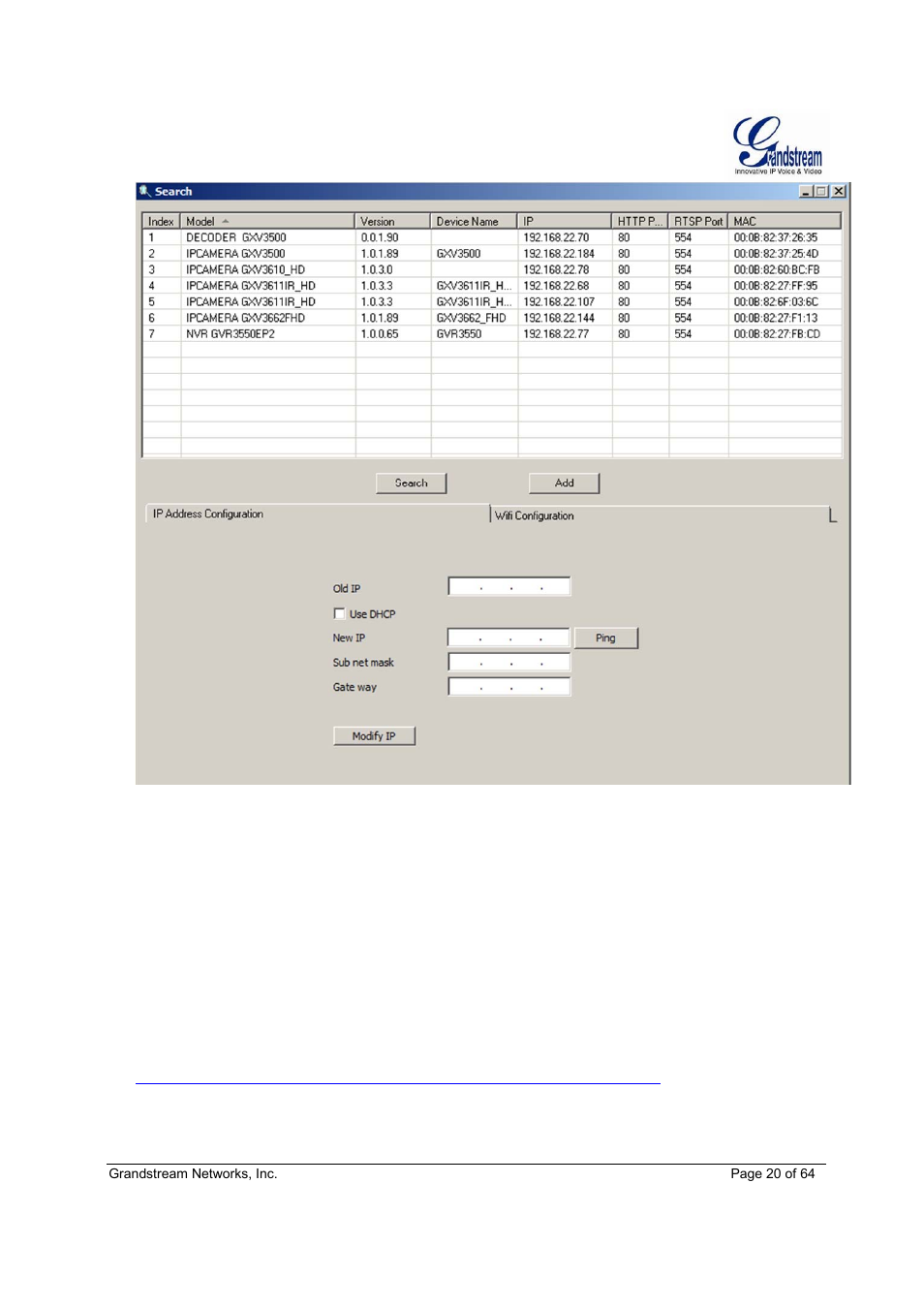 Grandstream GXV3611IR HD User Manual User Manual | Page 20 / 64