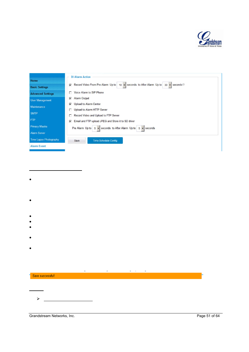Grandstream GXV3611IR HD User Manual User Manual | Page 51 / 64