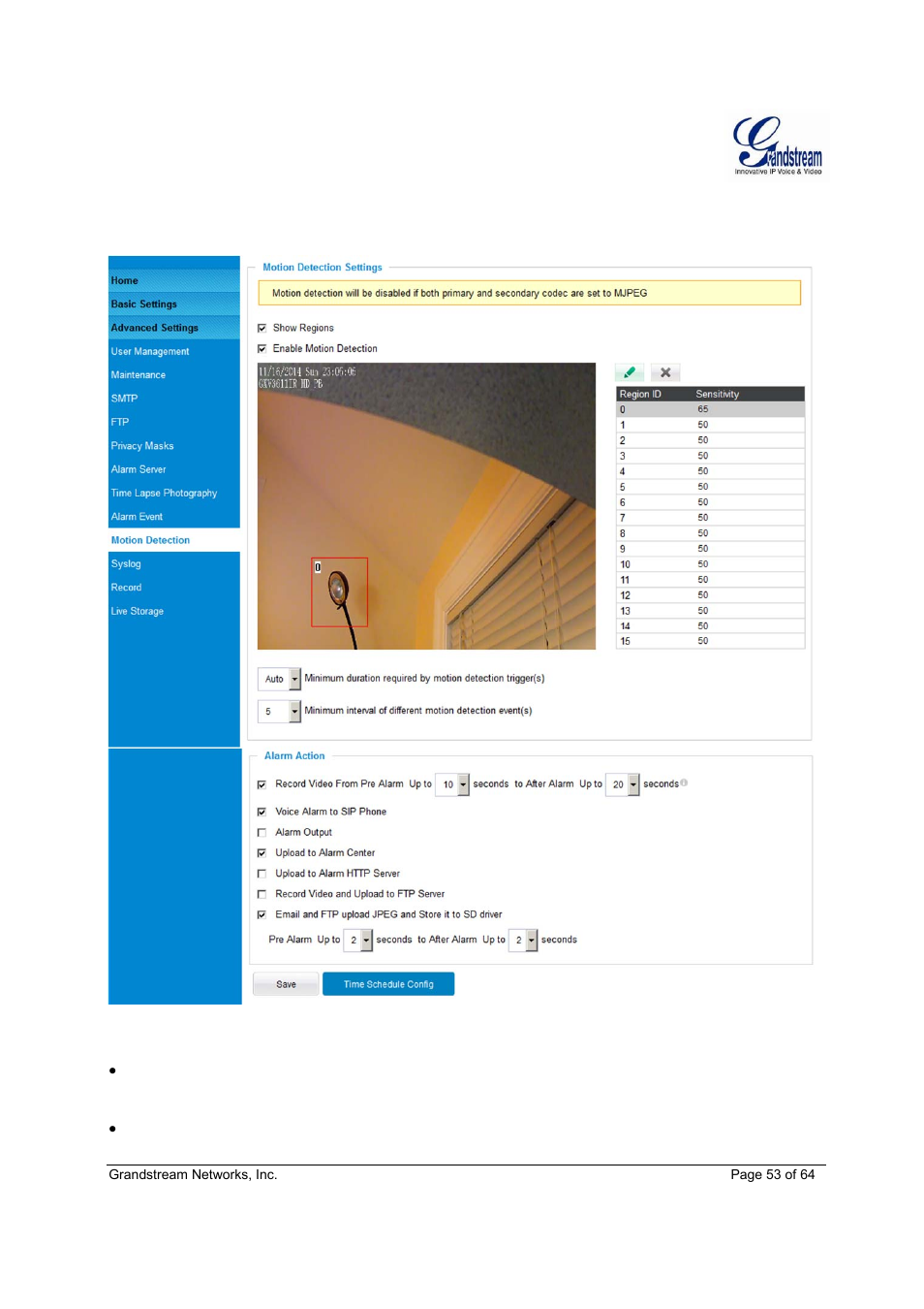 Grandstream GXV3611IR HD User Manual User Manual | Page 53 / 64