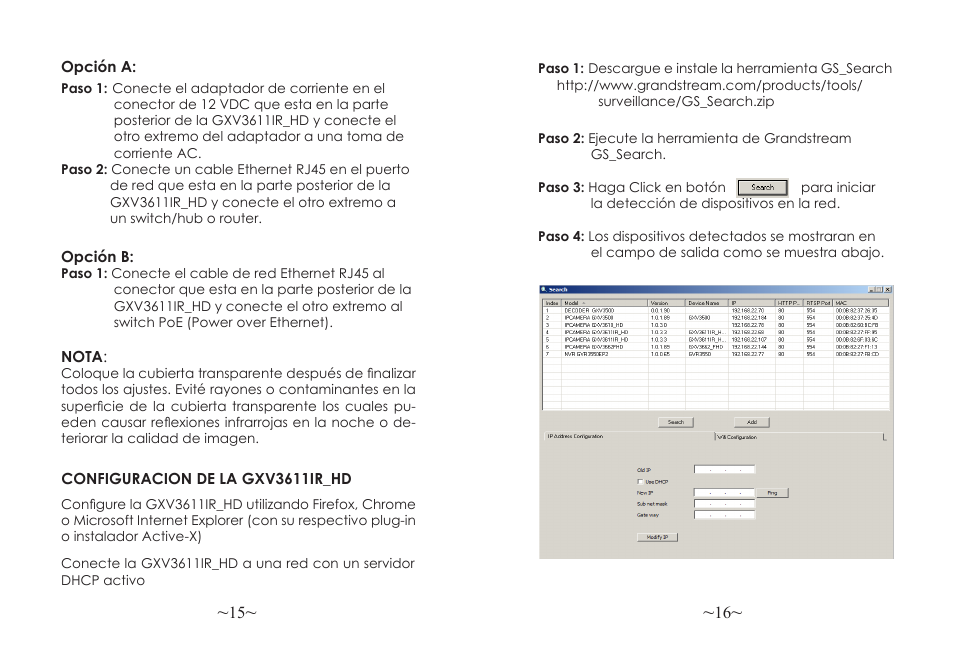 Grandstream GXV3611IR HD Quick Installation Guide User Manual | Page 10 / 47