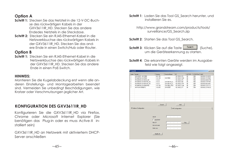 Grandstream GXV3611IR HD Quick Installation Guide User Manual | Page 25 / 47