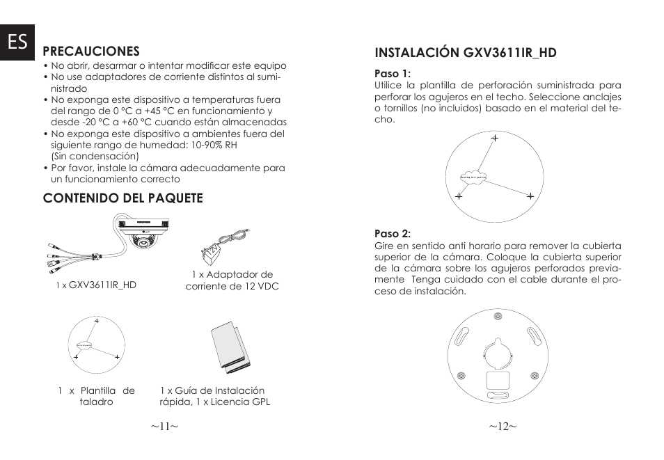 Grandstream GXV3611IR HD Quick Installation Guide User Manual | Page 8 / 47