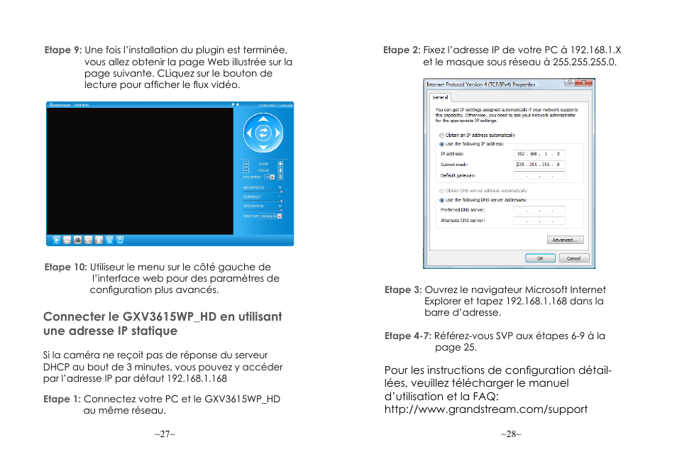 Grandstream GXV3615WP HD Quick Installation Guide User Manual | Page 16 / 22
