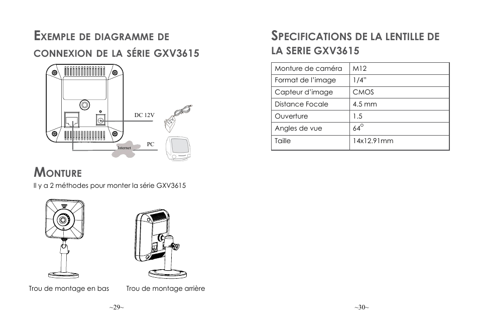 Grandstream GXV3615 Series Quick Installation Guide User Manual | Page 16 / 21