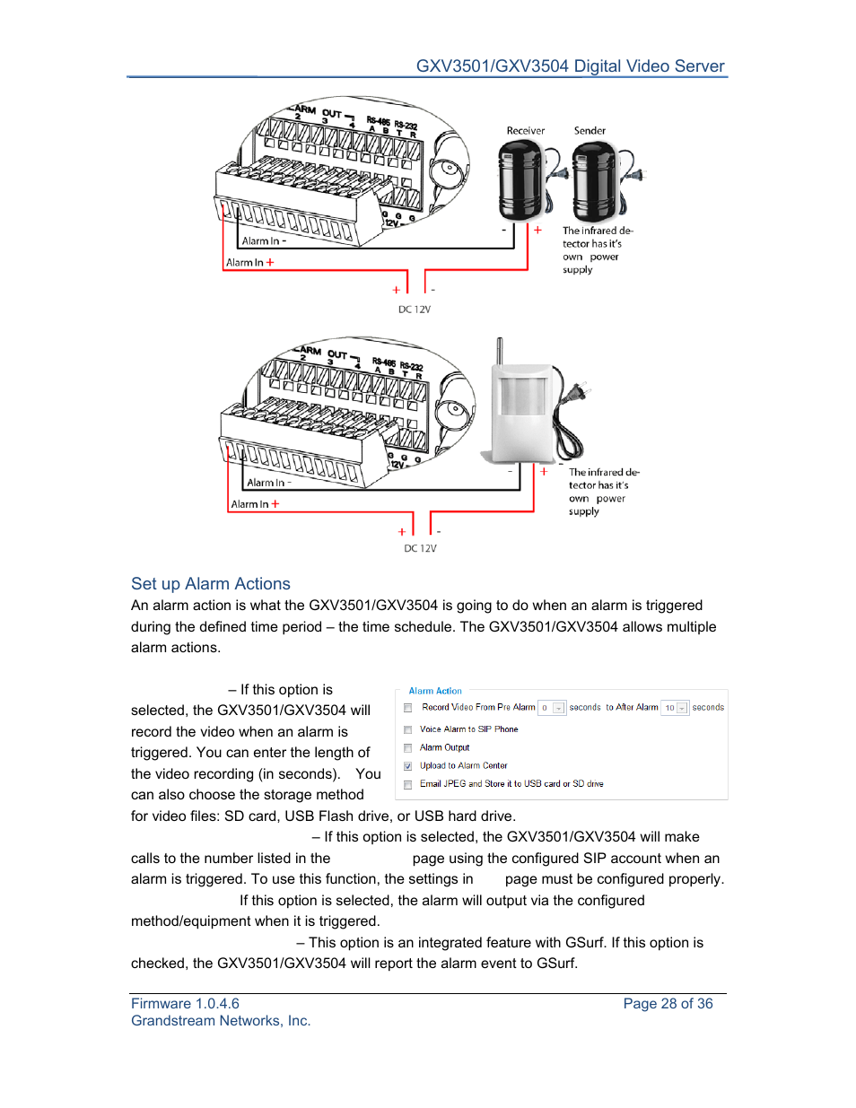 Grandstream GXV3501 Series User Manual User Manual | Page 28 / 36