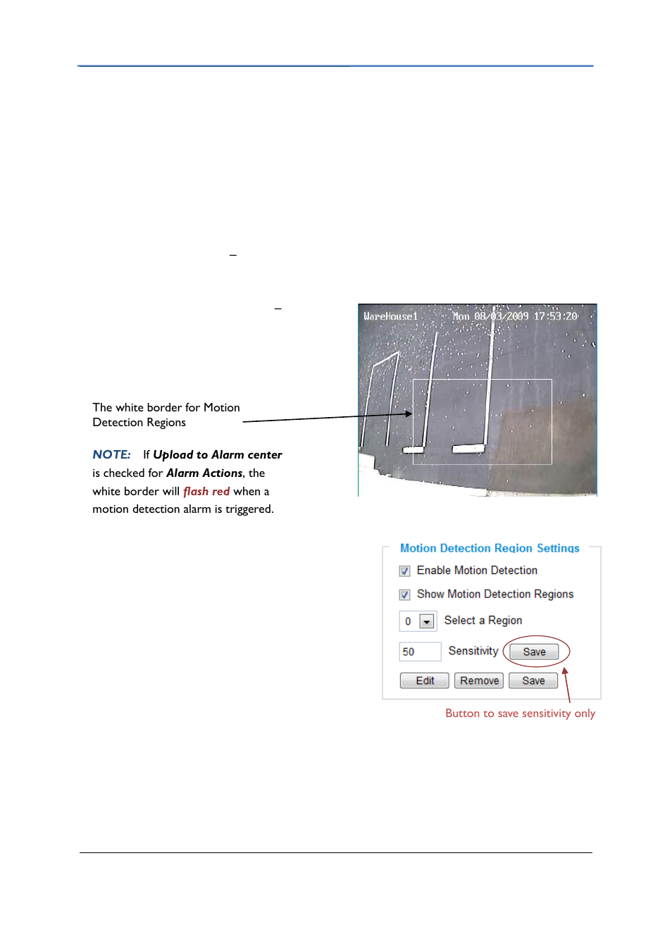 Gxv3500 motion detection | Grandstream GXV3500 User Manual User Manual | Page 26 / 32