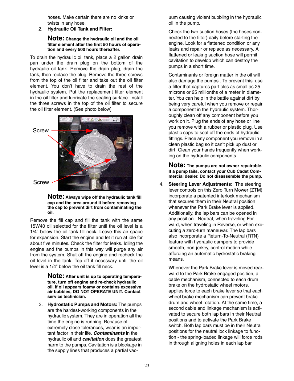 Cub Cadet 53AJ8CT6050 User Manual | Page 23 / 36