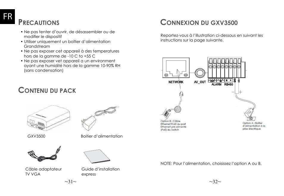 Grandstream GXV3500 Quick Installation Guide User Manual | Page 18 / 32