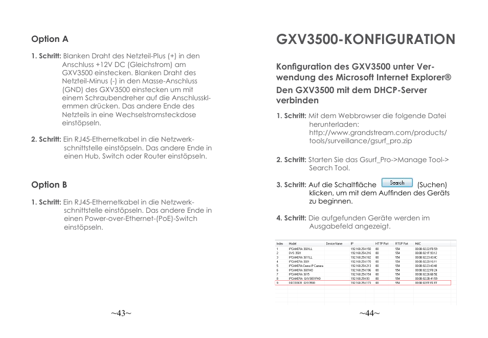 Gxv3500-konfiguration | Grandstream GXV3500 Quick Installation Guide User Manual | Page 24 / 32
