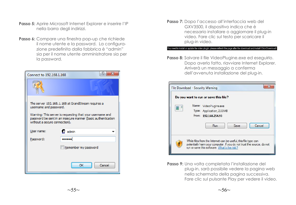 Grandstream GXV3500 Quick Installation Guide User Manual | Page 30 / 32