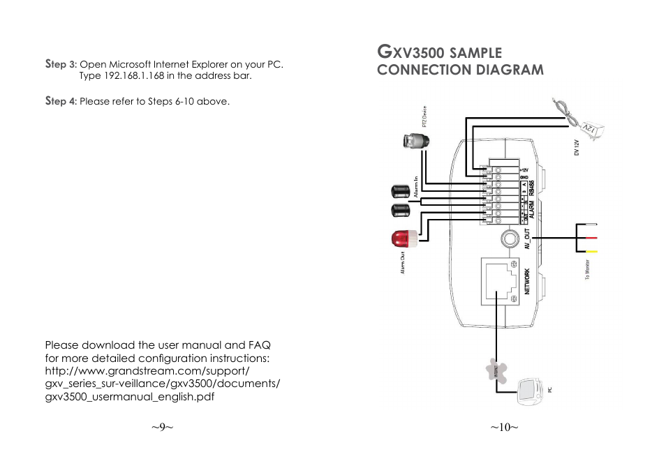 Grandstream GXV3500 Quick Installation Guide User Manual | Page 7 / 32