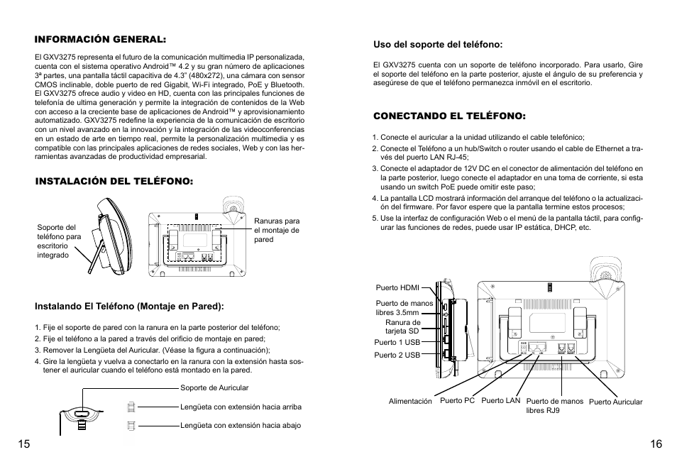 Grandstream GXV3275 Quick Installation Guide User Manual | Page 10 / 26