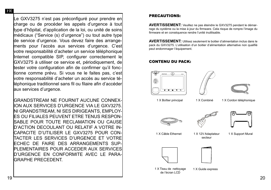 Grandstream GXV3275 Quick Installation Guide User Manual | Page 12 / 26