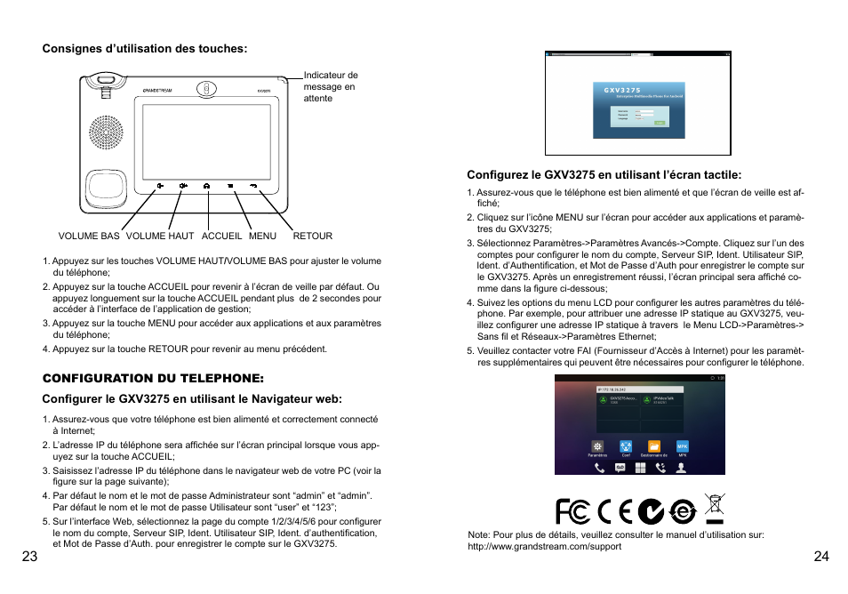 Grandstream GXV3275 Quick Installation Guide User Manual | Page 14 / 26