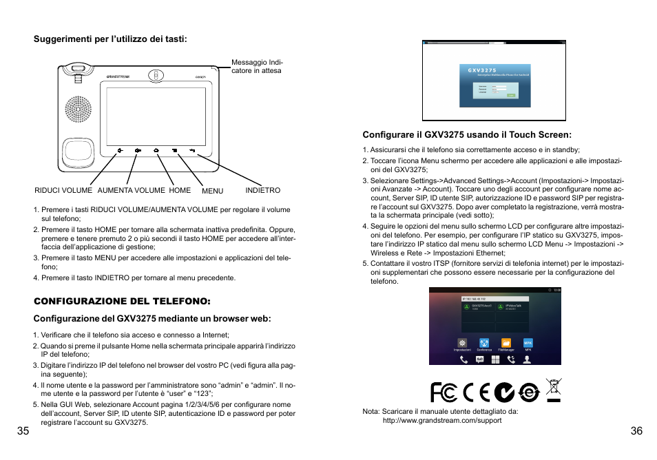 Grandstream GXV3275 Quick Installation Guide User Manual | Page 20 / 26