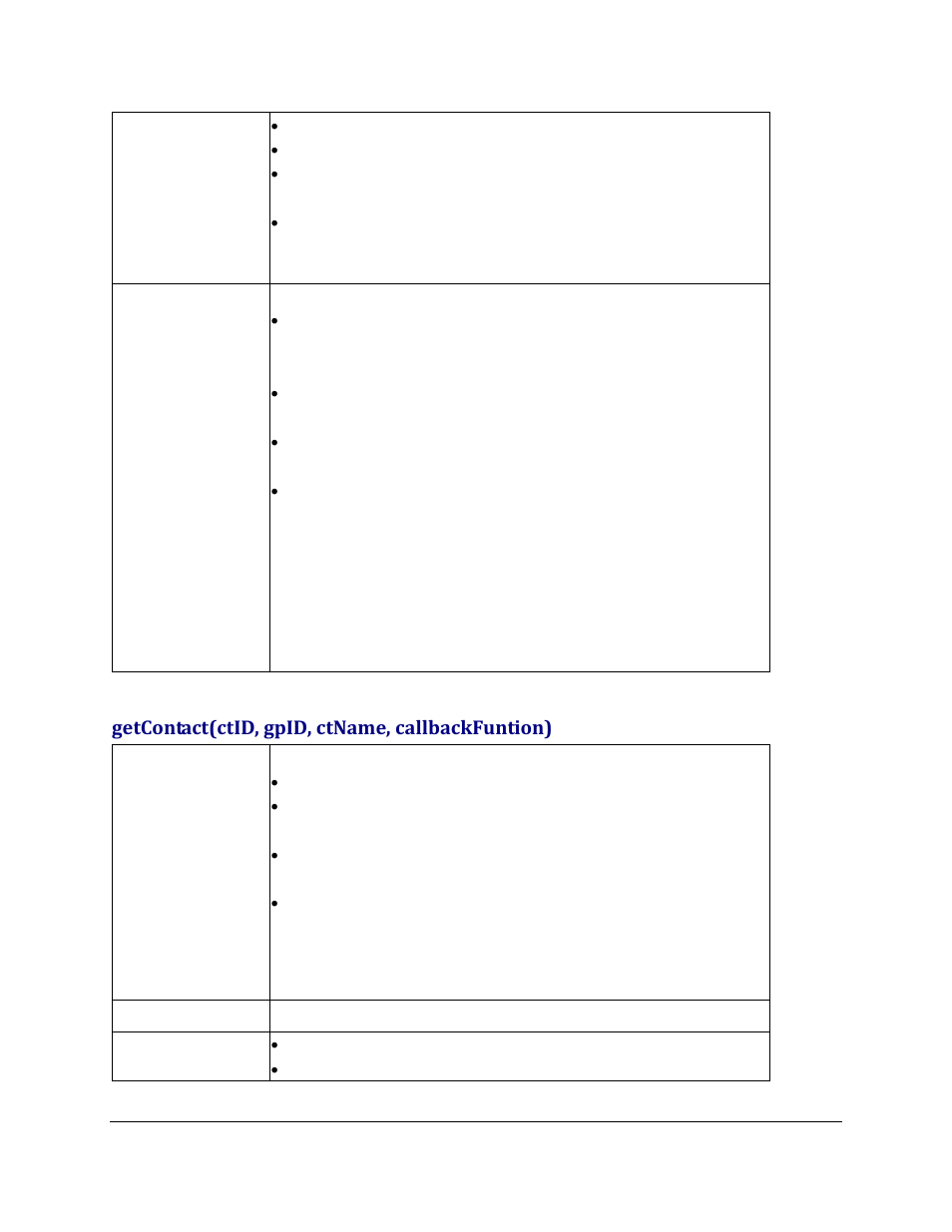 Getcontact(ctid, gpid, ctname, callbackfuntion) | Grandstream GXV3275 GMI Web Service Guide User Manual | Page 12 / 45