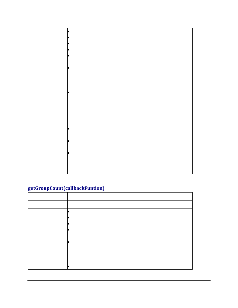 Getgroupcount(callbackfuntion) | Grandstream GXV3275 GMI Web Service Guide User Manual | Page 13 / 45