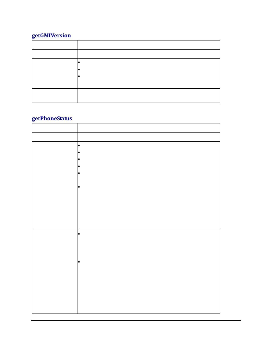 Getgmiversion, Getphonestatus | Grandstream GXV3275 GMI Web Service Guide User Manual | Page 40 / 45