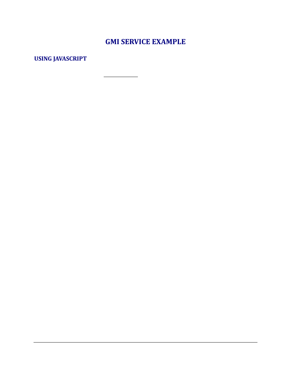 Gmi service example, Using javascript | Grandstream GXV3275 GMI Web Service Guide User Manual | Page 45 / 45