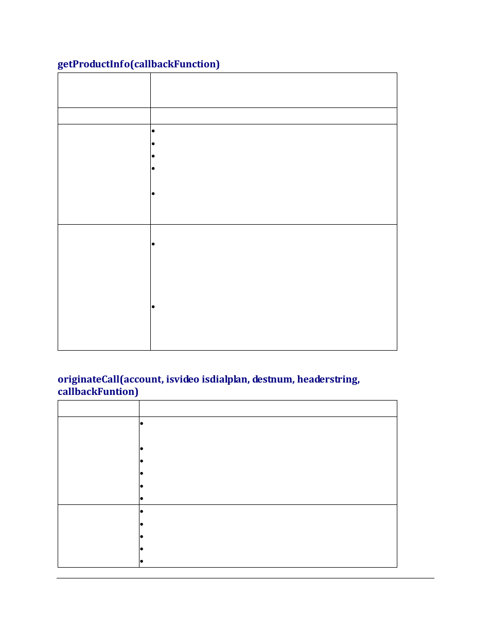 Getproductinfo(callbackfunction) | Grandstream GXV3275 GMI Web Service Guide User Manual | Page 9 / 45